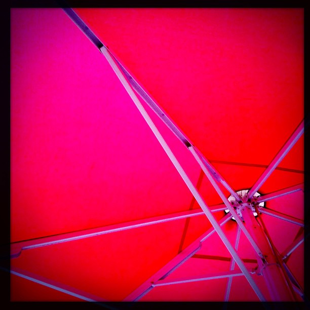 unter dem roten Schirm